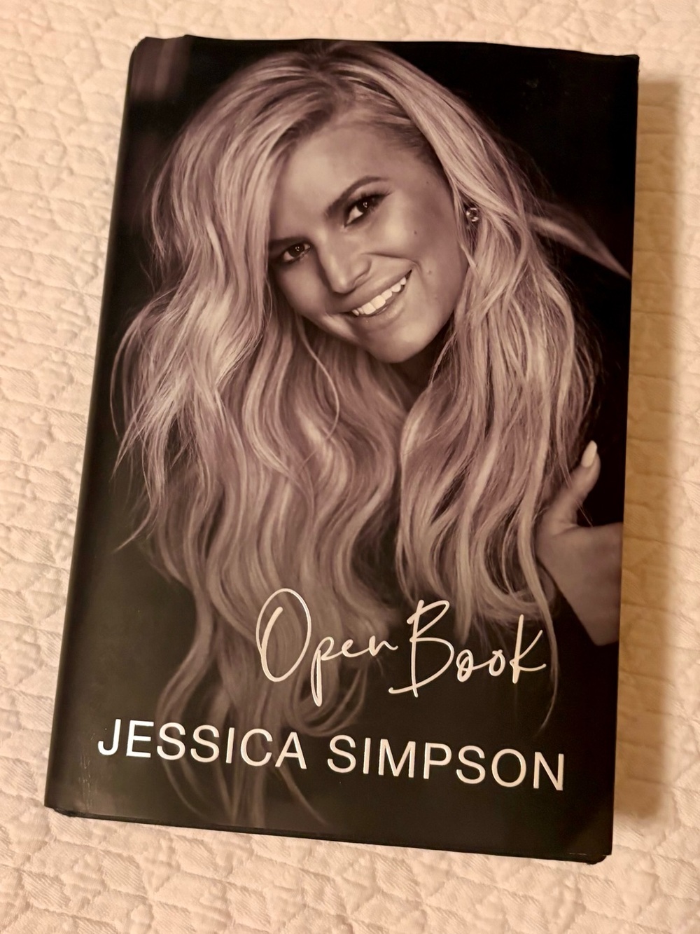 Open Book by Jessica Simpson - Black Hardcover Book
